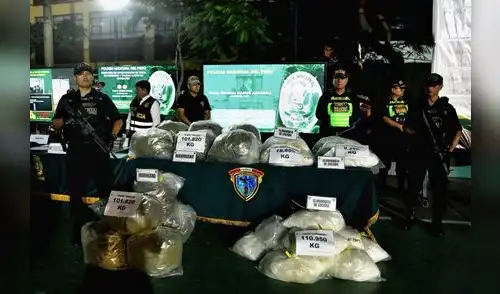 Más de 62 toneladas de drogas han sido incautadas en lo que va del año.