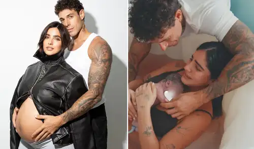 Isabella Ladera compartió detalles del nacimiento de su hijo con Hugo García. Foto: composición LR/difusión/Instagram Isabella Ladera