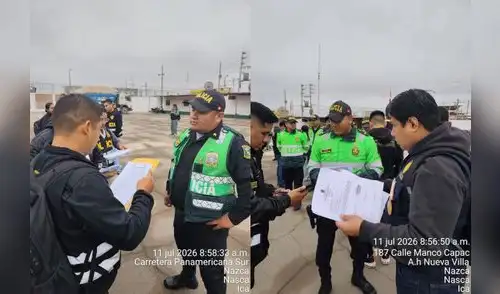 Policías detenidos en Nasca por presunta corrupción. Policías detenidos en Nasca por presunta corrupción.