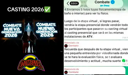 Estafan a jóvenes con un supuesto casting para 'Combate'. Foto: Composición LR/Captura/TikTok Estafan a jóvenes con un supuesto casting para 'Combate'.