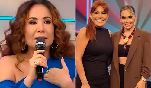 Janet Barboza muestra sus conversación con Ethel Pozo tras entrevista con Magaly Medina. Foto: composición LR/ATV
