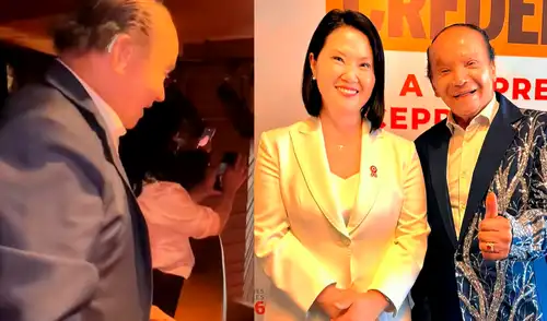 Melcochita estuvo presente en la entrega de credenciales a Keiko Fujimori.