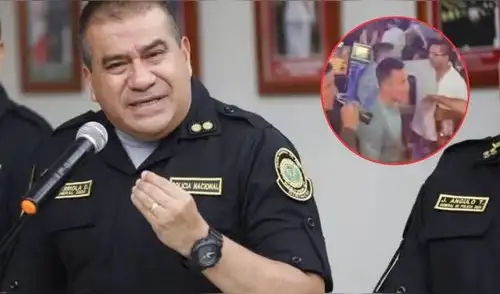 Óscar Arriola, jefe de la PNP, indicó que efectivos policiales serían retirados | Composición: LR. Óscar Arriola, jefe de la PNP, indicó que efectivos policiales serían retirados