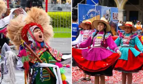 El evento, que comienza a las 7:30 a. m. en la Plaza Mayor, promueve la identidad nacional a través de danzas y expresiones culturales de diversas regiones del Perú. El evento, que comienza a las 7:30 a. m. en la Plaza Mayor, promueve la identidad nacional a través de danzas y expresiones culturales de diversas regiones del Perú.
