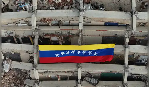 El gobierno de Venezuela impulsa un plan urgente de reubicación tras los sismos de magnitud 7,2 y 7,5. Foto: AFP. Delcy Rodríguez, Venezuela, terremoto en Venezuela, vivienda para damnificados