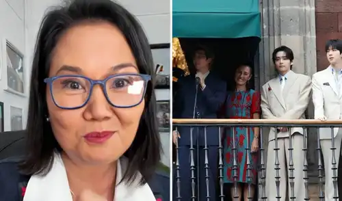 Keiko Fujimori también pidió a los fans de BTS que le recomendaran canciones. Keiko Fujimori también pidió a los fans de BTS que le recomendaran canciones.