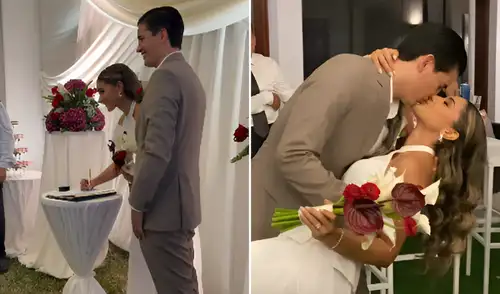 Andrea Arana se casó con Félix Lindo y compartió momentos de su boda. Foto: composición LR/Instagram/andreaarana02 Andrea Arana se casó con Félix Lindo y compartió momentos de su boda.