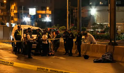 Motociclista asesinado en Lima en violenta persecución armada