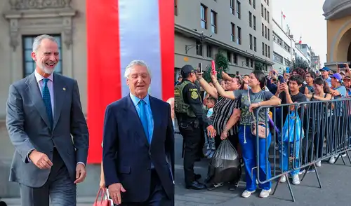 Rey Felipe pasa curioso momento en las calles limeñas Rey Felipe pasa curioso momento en las calles limeñas
