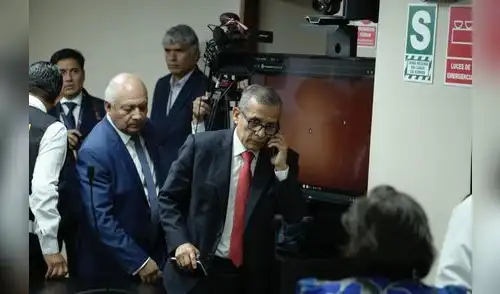 Ollanta Humala en juicio Ollanta Humala durante el juicio por lavado de activos