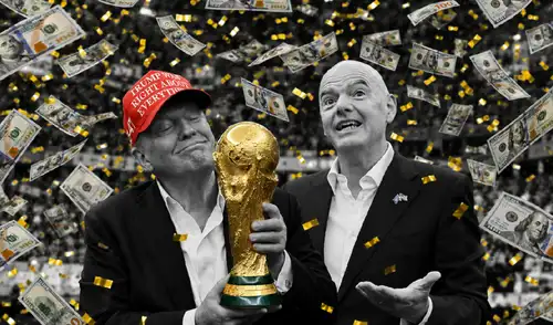 Donald Trump y Gianni Infantino. FIFA