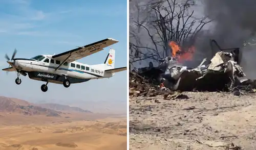 Avioneta de Aerodiana sufrió accidente que dejó 13 muertos en Nasca Nasca