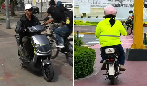 Motos eléctricas no respetan uso de exclusivo de ciclovías Motos eléctricas