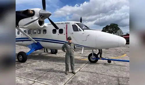 María Génesis Díaz, primera piloto de seguridad peruana. María Génesis Díaz, primera piloto de seguridad peruana.