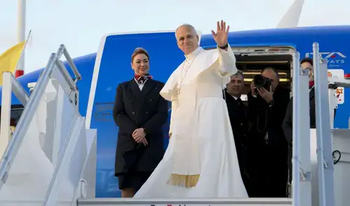 El arzobispo de Buenos Aires, Jorge Ignacio García, anunció que la visita apostólica del papa León XIV a Sudamérica busca fortalecer la misión de la Iglesia en la región. El arzobispo de Buenos Aires, Jorge Ignacio García, anunció que la visita apostólica del papa León XIV a Sudamérica busca fortalecer la misión de la Iglesia en la región.