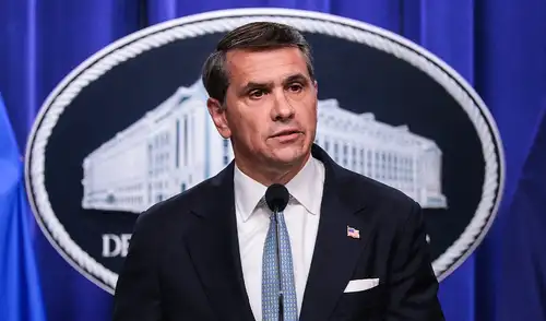Blanche, exabogado personal de Donald Trump, fue fiscal general interino y logró su confirmación tras hacer concesiones en propuestas polémicas. Foto: AFP. Todd Blanche, Exabogado personal de Trump, Estados Unidos, Departamento de Justicia