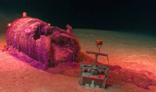 Los expertos investigan que ocurrió con los barriles vertidos en el mar entre 1970 y 1980. Foto: Campagne NODSSUM, CNRS, Flotte océanographique française