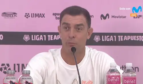 Pablo Guede solo perdió un partido con Alianza Lima en la Liga 1. Foto: Movistar Deportes Pablo Guede tras amargo empate de Alianza Lima ante Sport Boys