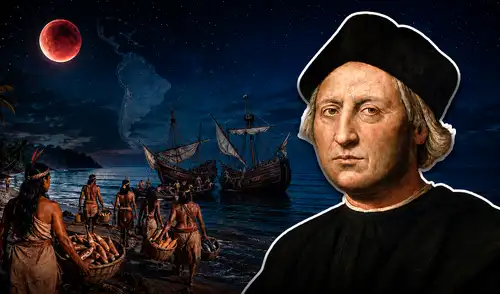Cristóbal Colón utilizó sus conocimientos astronómicos para salvar a su tripulación, anticipando un eclipse lunar. Cristóbal Colón utilizó sus conocimientos astronómicos para salvar a su tripulación, anticipando un eclipse lunar.