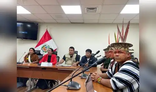 Líderes ashaninka de Perú y Brasil.