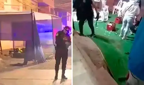 El ataque a balazos dejó a tres personas heridas, quienes se encontraban dentro del toldo donde se realizaba el cumpleaños.