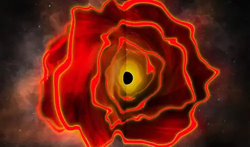El agujero negro estelar, cuyo tamaño se calcula en más de 100.000 veces superior al de nuestro sol. Foto: Rohan Naidu/Universidad de Hawái.