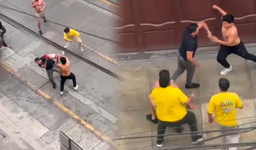 La violenta gresca se originó porque no dejaron pasar un camión de helados.