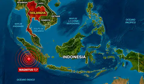 Sismo de magnitud 7,7 sacude las costas de Indonesia Sismo de magnitud 7,7 sacude las costas de Indonesia