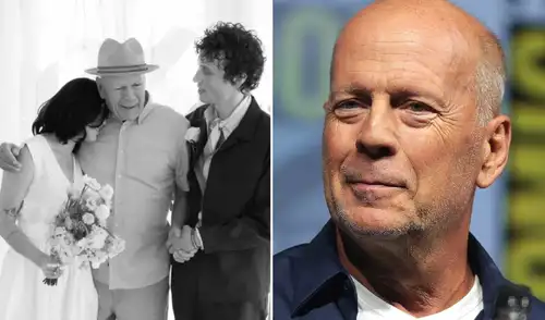 El actor Bruce Willis fue diagnosticado con demencia frontotemporal en 2023, un año después de compartir que tenía afasia.. El actor Bruce Willis fue diagnosticado con demencia frontotemporal en 2023, un año después de compartir que tenía afasia..
