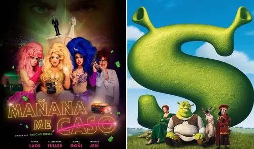 El estreno de 'Mañana me caso' y el relanzamiento de 'Shrek' (2001) coincidieron el jueves 13 de agosto en los cines peruanos.