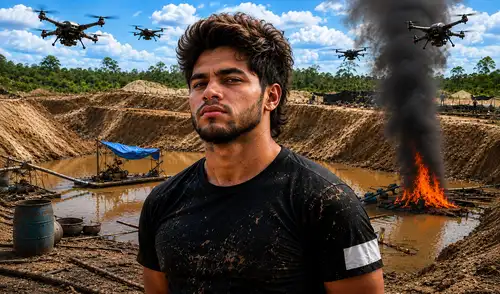 El licenciado del Ejército Jhon Berrú Rivadeneira fue uno de la veintena de detenidos de “Los Guardianes de La Pampa”, en Madre de Dios. El licenciado del Ejército Jhon Berrú Rivadeneira fue uno de la veintena de detenidos de “Los Guardianes de La Pampa”, en Madre de Dios.