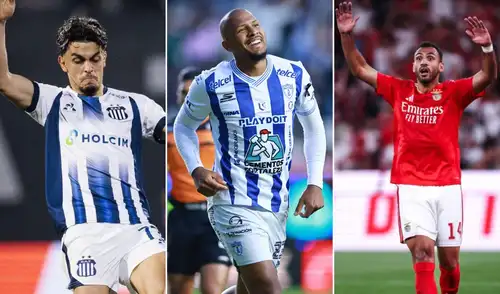Talleres, Pachuca y Benfica juegan hoy en sus respectivos torneos. Foto: AFA/Liga MX/Benfica/composición LR