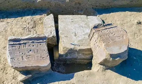 Una inscripción de Ramsés II procedente de la ciudad perdida de Mesen. Foto: Ministerio de Turismo y Antigüedades de Egipto. Una inscripción de Ramsés II procedente de la ciudad perdida de Mesen. Foto: Ministerio de Turismo y Antigüedades de Egipto.