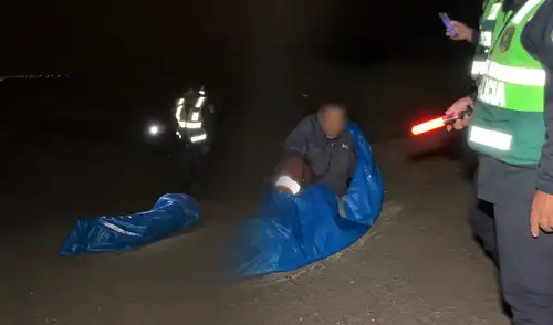 Reportero halló un "cuerpo" en Pasamayo, la PNP llegó y descubrieron insólito detalle: "Te íbamos a llevar a la morgue" Reportero halló un "cuerpo" en Pasamayo, la PNP llegó y descubrieron insólito detalle: "Te íbamos a llevar a la morgue"