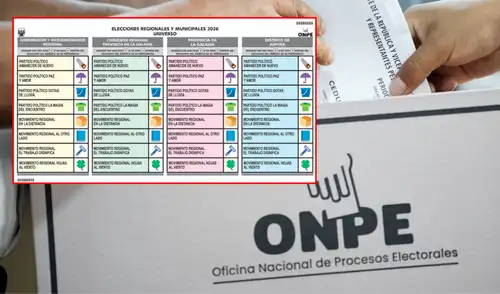 Las cédulas de votación que se utilizarán dependiendo de la circunscripción en la que se encuentre el elector. Foto: Composición/LR