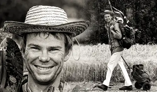 La inspiración de George Meegan para recorrer las tres Américas surgió en su época como cadete de la Marina Mercante británica.