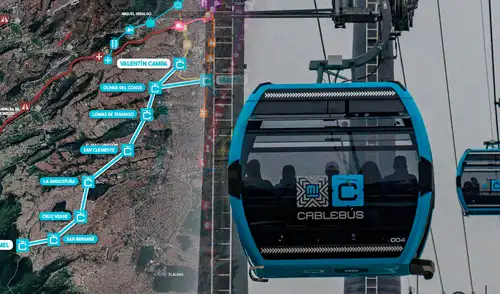 Línea 5 del Cablebús, México, teleférico urbano más largo del mundo