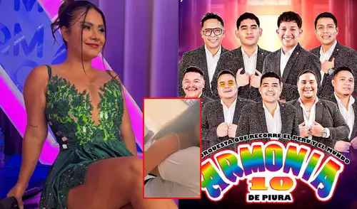 Thamara Gómez y cantante de Armonía 10 encienden rumores de romance. Foto: composición LR/difusión Thamara Gómez y cantante de Armonía 10 encienden rumores de romance