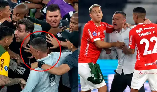 Horacio Melgarejo vivió un tenso momento tras el final del encuentro entre Botafogo y Cienciano.