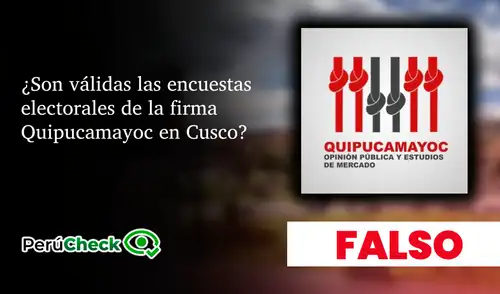 PerúCheck advierte que estos estudios no son confiables ni cumplen con las normativas electorales. PerúCheck advierte que estos estudios no son confiables ni cumplen con las normativas electorales.