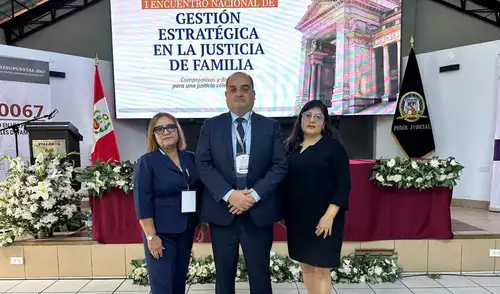 El evento buscó fortalecer la gestión jurisdiccional y administrativa en los órganos de justicia familiar. Foto: difusión. corte-del-santa