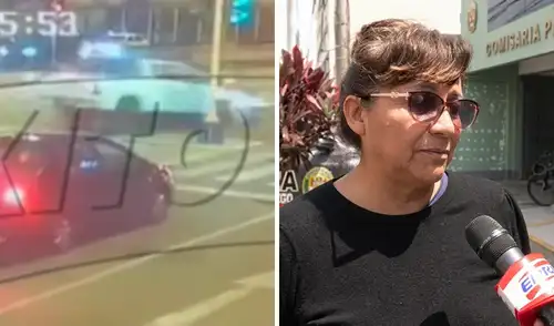 Patrulla de la PNP se habría cruzado la luz roja Accidentes de tránsito