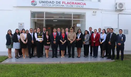 La doctora León Velásquez enfatizó en la eficiencia del sistema de justicia, resaltando la celeridad, transparencia y eficacia. Foto: difusión. corte-de-la-libertad