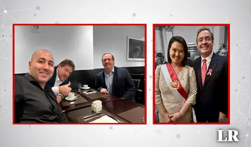 El 23 de marzo de 2025, el argentino Fernando Cerimedo (izquierda) publicó esta foto con Carlos Díaz-Rosillo, el asesor y amigo de Keiko Fujimori. Foto: composición LR El 23 de marzo de 2025, el argentino Fernando Cerimedo (izquierda) publicó esta foto con Carlos Díaz-Rosillo, el asesor y amigo de Keiko Fujimori. Foto: composición LR