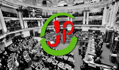 Quiebre por disputas internas. La bancada de JP podría perder a seis diputados de sus filas. Foto: composición LR Juntos por el Perú | Congreso | Cámara de Diputados