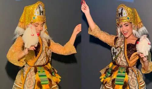 Peruana Josiane Sciotti desata polémica en el Miss Mundo 2026 por su traje típico: bolivianos aseguran que el atuendo es de su país