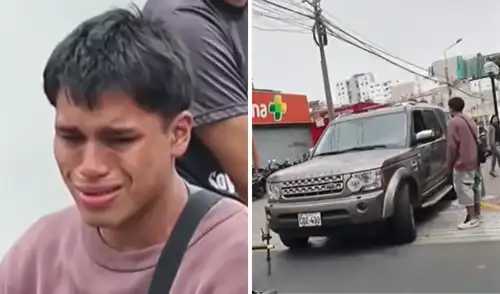 Scooter de joven terminó destrozado tras impacto de camioneta Accidentes de tránsito