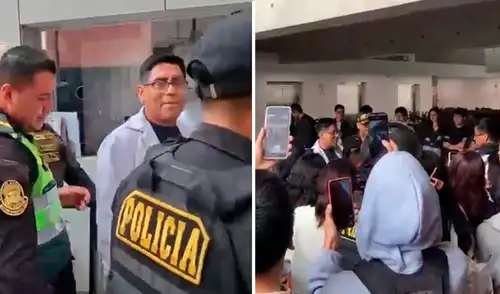 La detención se produjo en frente de decenas de estudiantes de la Universidad Científica del Sur. La detención se produjo en frente de decenas de estudiantes de la Universidad Científica del Sur.
