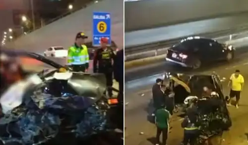 Conductor se salva de morir tras violento accidente en la Vía Expresa