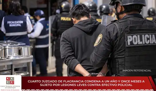 Cuarto Juzgado de Flagrancia de Lambayeque emitió la sentencia. Foto: difusión. corte-de-lambayeque